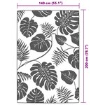 vidaXL Tapis d'extérieur ARAKIL vert 140 x 200 cm PP