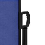 vidaXL Auvent latéral rétractable bleu 160x500 cm