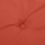 vidaXL Coussin de banc de jardin rouge mélangé 200x50x7 cm tissu
