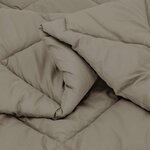 vidaXL Duvet complet toute l'année Gris clair 220 x 260 cm Microfibre