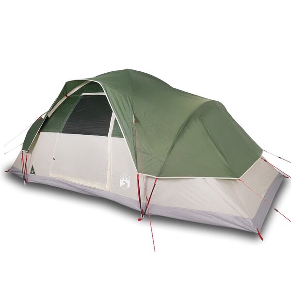 vidaXL Tente familiale à dôme 9 personnes vert imperméable