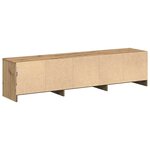 vidaXL Meuble TV avec LED en chêne artisanal 165x34x40 cm en bois d'ingénierie
