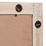 vidaXL Miroir de salle de bain Finition Lavage Blanc 50 x 70 x 2 5 cm