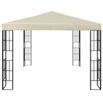 vidaXL Tonnelle 3x4 m Crème