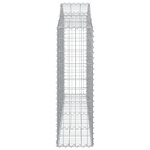 vidaXL Paniers à gabions arqués 8 Pièces 200x30x100/120 cm Fer galvanisé