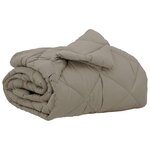 vidaXL Duvet complet toute l'année Gris clair 200 x 135 cm Microfibre