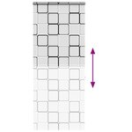 vidaXL Store enrouleur de douche avec cassette largeur du tissu 106 cm