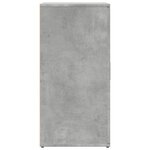 vidaXL Buffets 2 Pièces gris béton 59x39x80 cm bois d'ingénierie