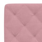 vidaXL Coussin de tête de lit rose 100 cm velours