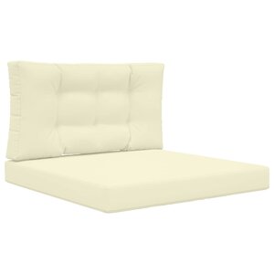 vidaXL Coussin de canapé d'extérieur Polyester Crème 80 x 80 cm