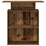 vidaXL Bureau de réception vieux bois 100x40x104 cm bois d'ingénierie