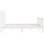 vidaXL Cadre de lit sans matelas blanc 120x200 cm bois de pin massif