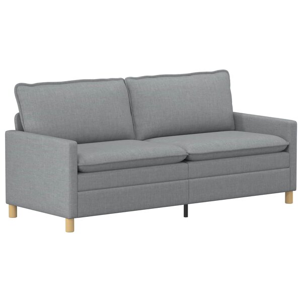 vidaXL Canapé Gris clair 196 x 81 x 87 5 cm Tissu