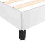 vidaXL Cadre de lit avec tête de lit sans matelas blanc 100x200 cm