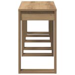 vidaXL Tables gigognes 3 Pièces chêne artisanal bois d'ingénierie