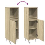 vidaXL Armoire salle de bain chêne sonoma 30x30x100 cm