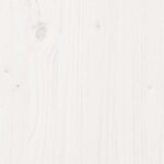 vidaXL Cadre de lit Blanc 207 x 127 x 30 cm Bois massif en pin