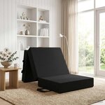 vidaXL Canapé-lit pliable 90 x 63 x 45 cm Noir
