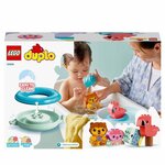 Lego 10966 duplo jouet de bain : l'île flottante des animaux  set baignoire pour bébés et enfants de 1.5+ ans
