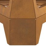 vidaXL Braise Marron 50 x 43 x 52 cm Acier