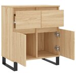 vidaXL Buffet Chêne sonoma 60x35x70 cm Bois d'ingénierie