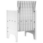 vidaXL Chaise de jardin 2 Pièces Blanc 53 x 49 x 85 cm PP