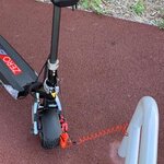 Antivol moto bloque-disque rouge 80 mm