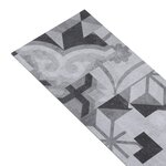 vidaXL Dalles de plancher PVC autoadhésif 5 21 m² 2 mm motif gris