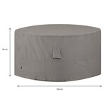 Madison Housse de meubles d'extérieur Rond 320 cm Gris