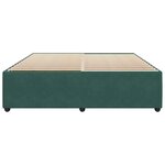 vidaXL Cadre de lit sans matelas vert foncé 200x200 cm velours