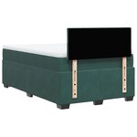 vidaXL Sommier à lattes de lit avec matelas vert foncé 120x190 cm