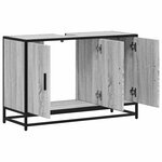 vidaXL Armoire de lavabo de salle de bain sonoma gris 90x33x60 cm