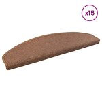 vidaXL Tapis d'escalier auto-adhésifs 15 pièces 80 x 24 5 x 3 5 cm