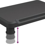 vidaXL Support de moniteur Noir 38x24x10 5 cm