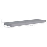vidaXL Étagères murales flottantes 4 Pièces gris 80x23 5x3 8 cm MDF