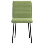 vidaXL Chaises à manger lot de 4 vert clair velours