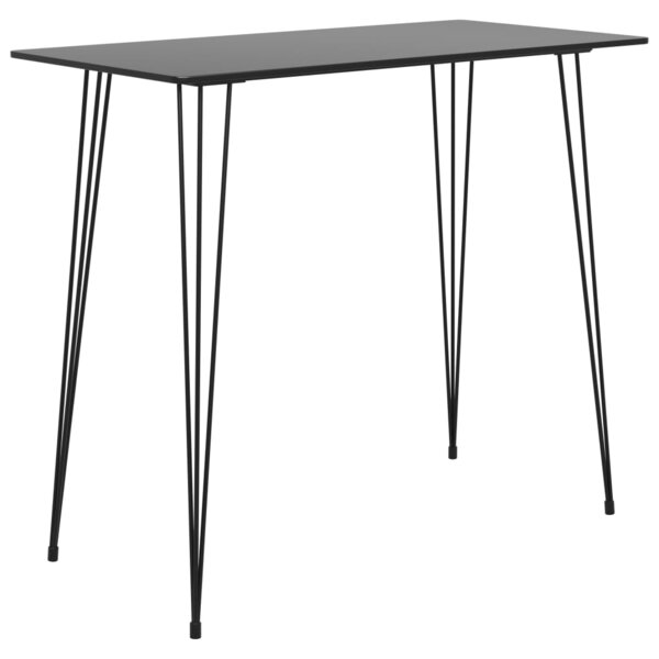 vidaXL Table de bar Noir 120x60x105 cm