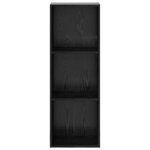 vidaXL Étagère Chêne noir 40 x 30 x 114 cm Bois d'ingénierie