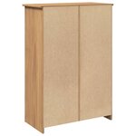 vidaXL Armoire à chaussures Panama 80x40x114 cm bois de pin massif