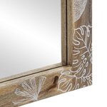 vidaXL Miroir de salle de bain 50x3x70 cm bois de manguier massif