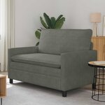 vidaXL Canapé Gris clair 126 x 81 x 87 5 cm Tissu