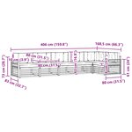 vidaXL Ensemble de canapés d'extérieur 6 pc Blanc et crème Polyester