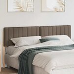 vidaXL Tête de lit capitonnée Marron et Taupe 200 cm Pin massif