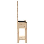 Jardinière avec treillis et étagère vidaXL 71x37x152 cm en bois massif de sapin