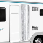 vidaXL Moustiquaire Gris et blanc 56 x 185 cm Chenille