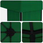 vidaXL Abri de jardin 6 x 3 m Vert Polyester et Acier 190