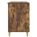 vidaXL Bureau Chêne fumé 142 5 x 50 x 75 cm Bois d'ingénierie