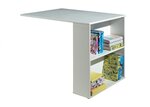 PINO Lit sureleve avec sommier + bureau + bibliothèque + commode + tablette penderie