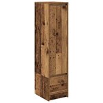vidaXL Buffet haut 29 5x34x119 5 cm vieux bois bois d'ingénierie