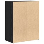 vidaXL Armoire de bureau - Chêne noir  60 x 32 x 77 5 cm  en bois d'ingénierie